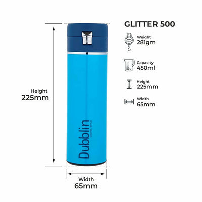 Dubblin Glitter Vacuum Bottle