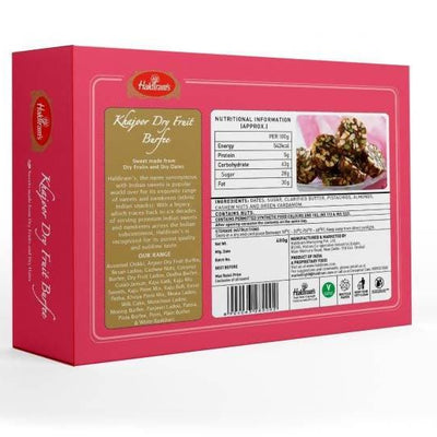 Haldiram's Khajoor Dry Fruit Burfi