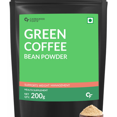 Carbamide Forte Green Coffee Beans Powder for Weight Loss with High CGA & Low Caffeine - 200g Veg Powder