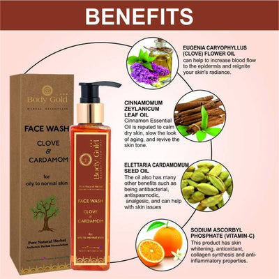 Body Gold Face Wash Clove & Cardamom