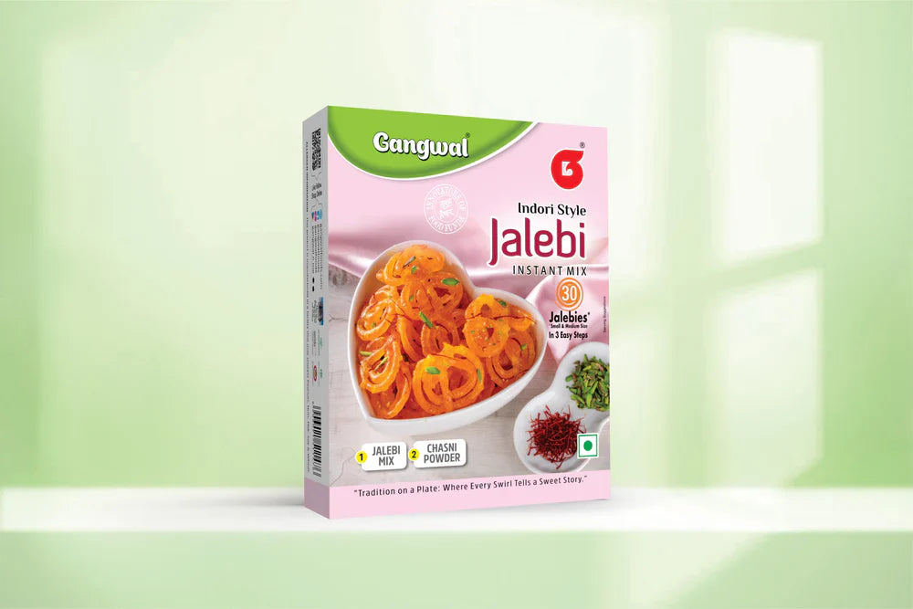 Gangwal Instant Dessert Jalebi Mix + Chasni Powder - 200 gms