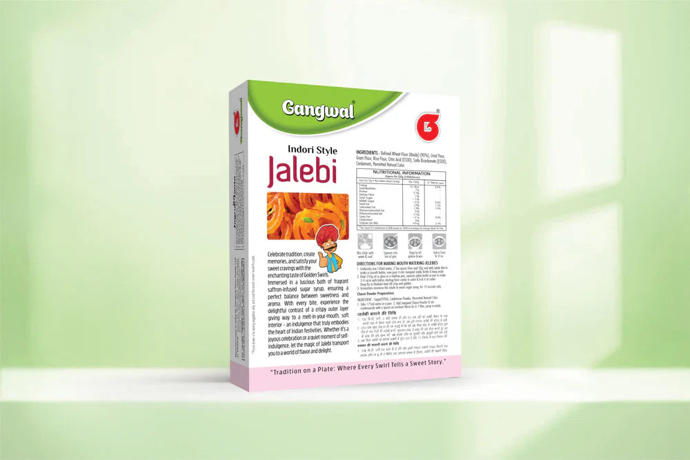 Gangwal Instant Dessert Jalebi Mix + Chasni Powder - 200 gms