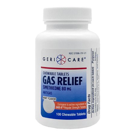 Gas Relief Chewable Tablets Regular Strength Mint Flavor, 100 Count