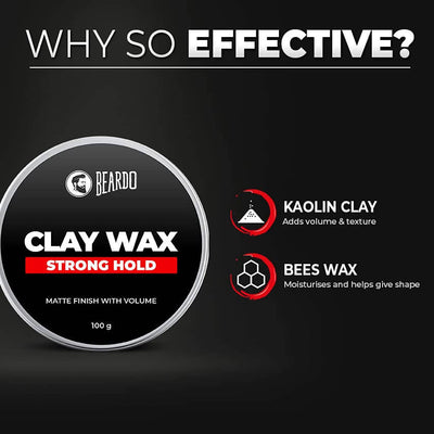 Beardo Hair Clay Wax - Strong Hold