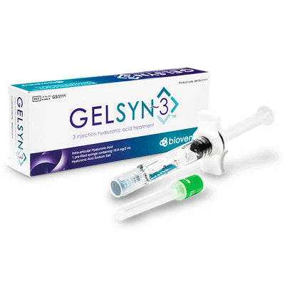Gelsyn-3 Injection Hyaluronic Acid Prefilled Syringe Injection Treatments 16.8 mg /2 mL (Rx)