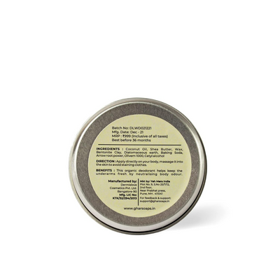 Ghar Soaps Organic Deodorant For Women And Men (Strawberry)