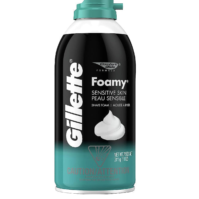 Gillette Foamy Sensitive Skin Shave Cream 11 oz