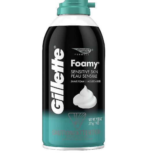 Gillette Foamy Sensitive Skin Shave Cream 11 oz