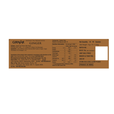 Girnar Instant Tea Premix With Ginger