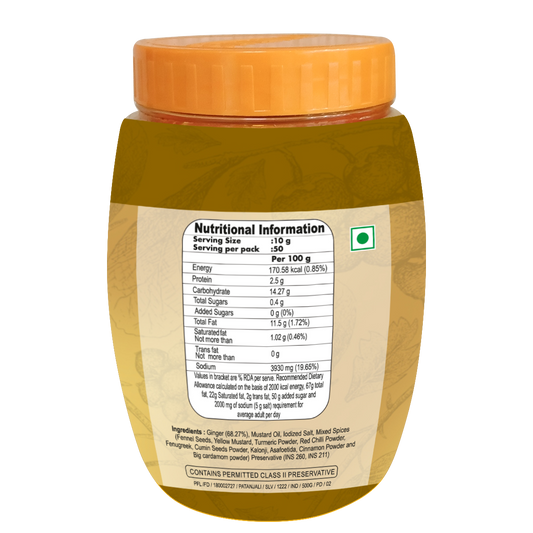 Patanjali Ginger Pickle - 500 gms