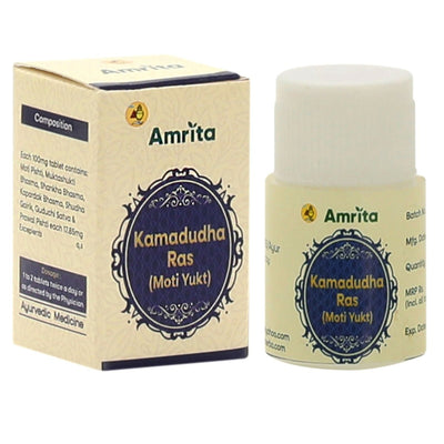 Amrita Kamdudha Ras Moti Tablets