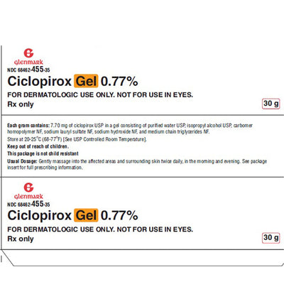 Ciclopirox Gel 0.77% Topical Antifungal Medication 30 grams (Rx)