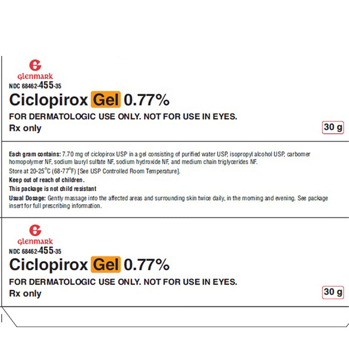 Ciclopirox Gel 0.77% Topical Antifungal Medication 30 grams (Rx)