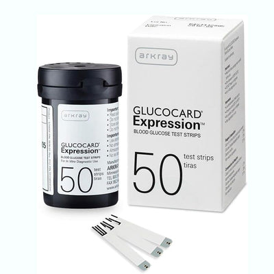 Glucocard Expression Blood Glucose Test Strips 50 Count