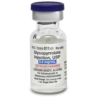 Glycopyrrolate Injection 0.2 mg/mL Single-Dose Vials 1 mL x 25/Tray by Somerset (RX)