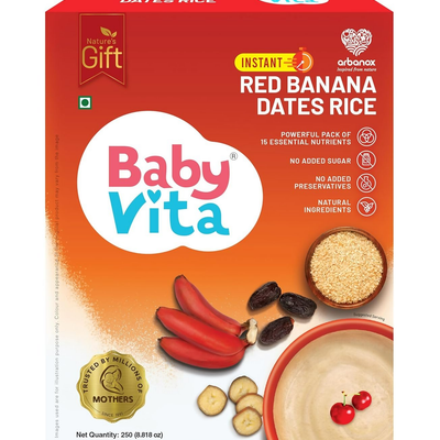 Babyvita Arbanox Red Banana Dates Rice Wholesome Blend For Little Ones Trusted By Parents