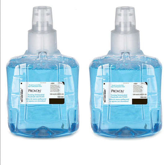 Gojo Provon LTX Foaming Antimicrobial Handwash Dispenser Refill Bottle with Floral Scent, 1200 mL Refill 2/Case