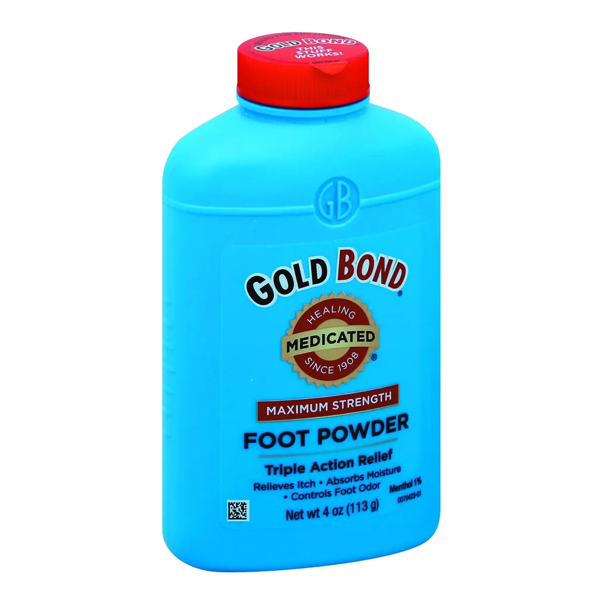 Gold Bond Medicated Foot Powder Max Strength, Talc-Free 4 oz