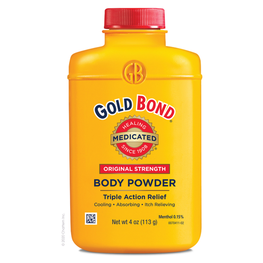 Gold Bond Medicated Body Powder Original Strength 0.15% Menthol 4 oz