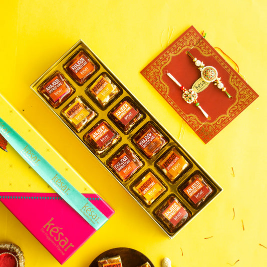 Kesar Sweets Golden Heritage Rakhi & Delight Collection
