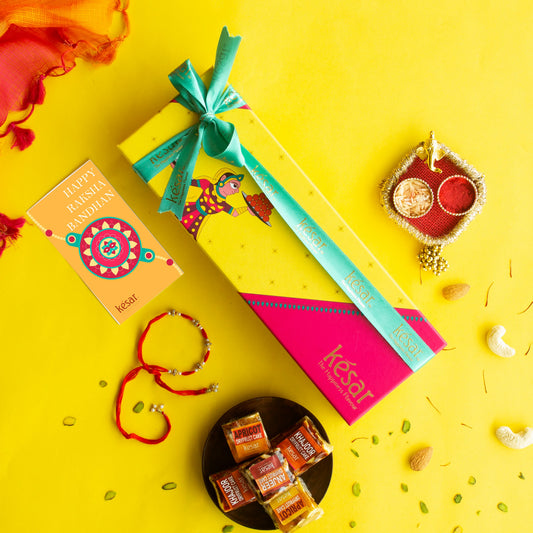 Kesar Sweets Golden Heritage Rakhi & Delight Collection