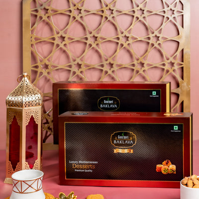 Gourmet Baklava Crescent Gift Box Of Assorted Nest Baklava