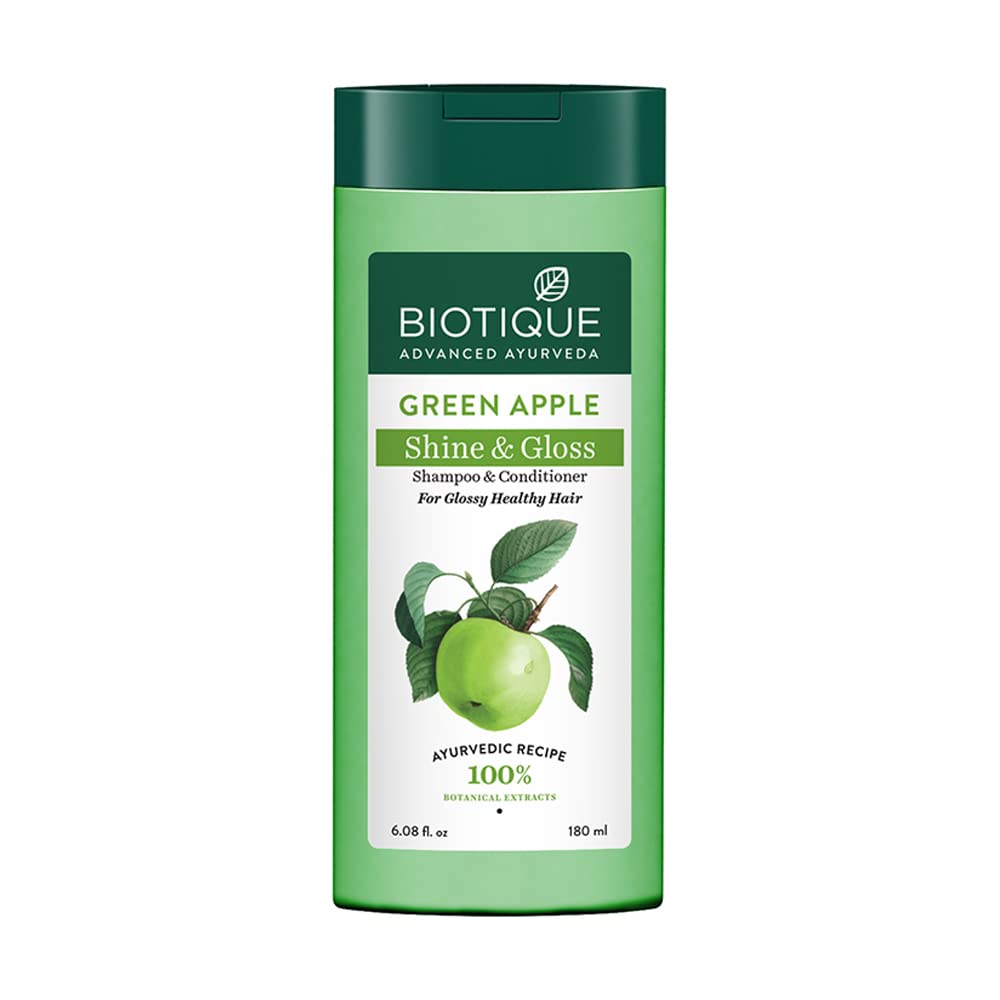Biotique Green Apple Shine & Gloss Shampoo & Conditioner For Glossy Healthy Hair