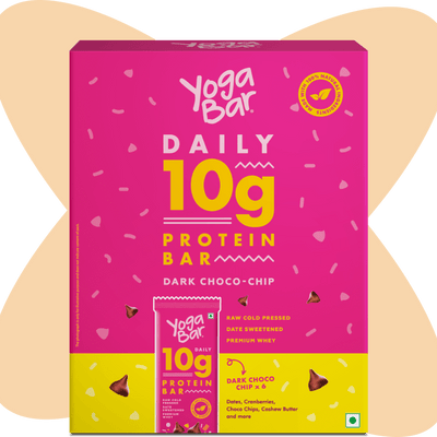 Dark Choco Chip 10g Protein Bar Box (Pack of 6)
