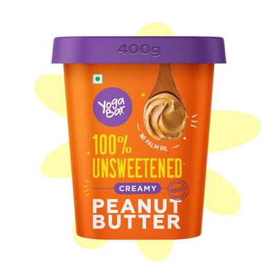 Creamy 100% Unsweetened Peanut Butter 400g