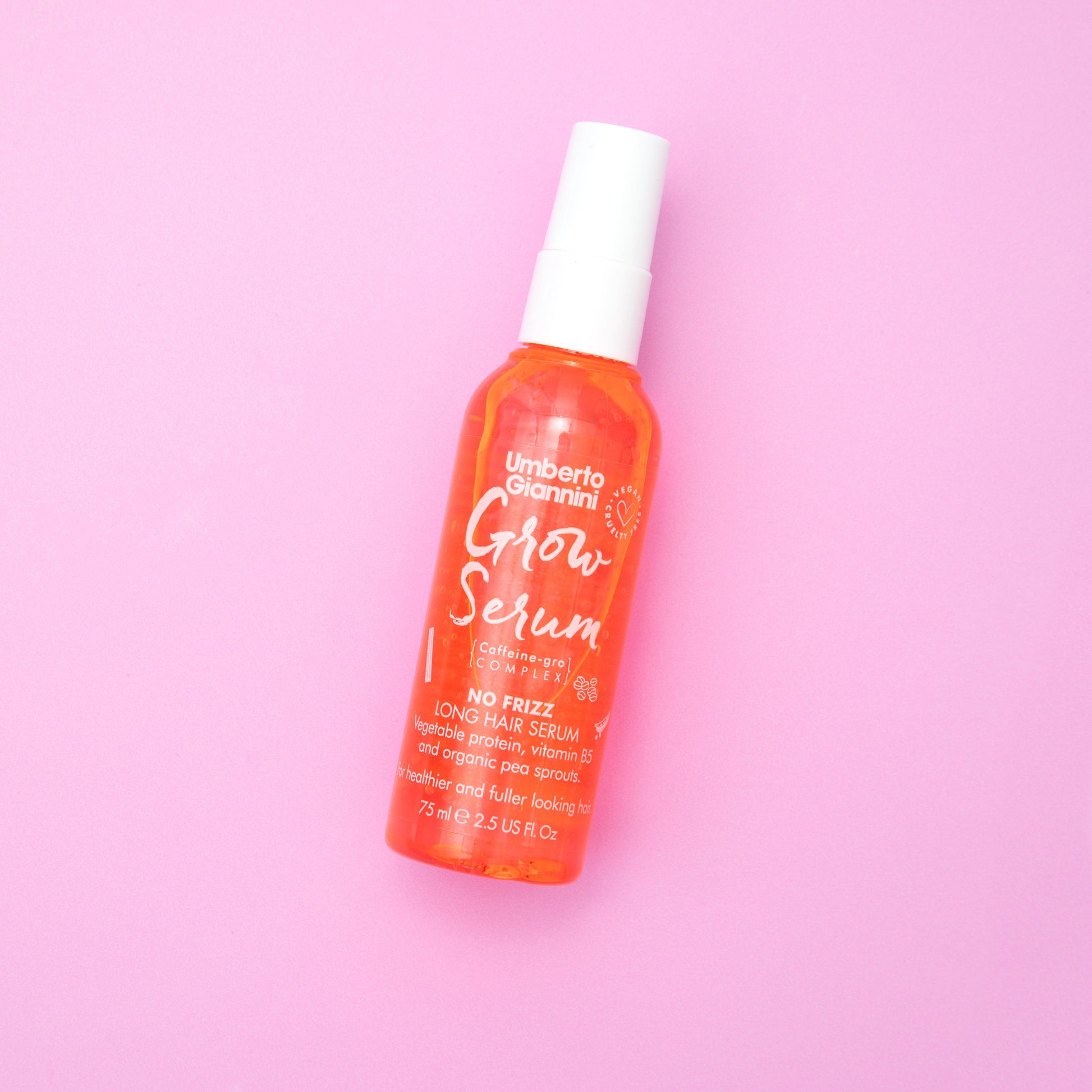 Grow Anti-Frizz Styling Serum with Vegetable Protein & Vitamin B5 - 75 ml