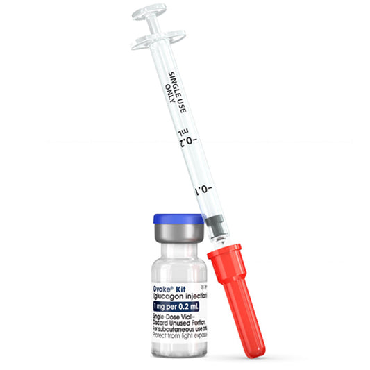 Gvoke Glucagon Injection 1 mg Per 0.2 mL Syringe with Vial