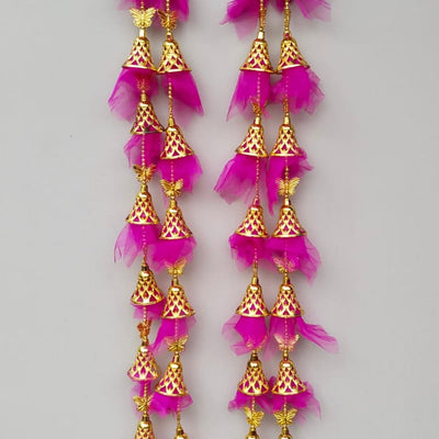 Handmade Long Hanging Net Fabric Decorations for Weddings