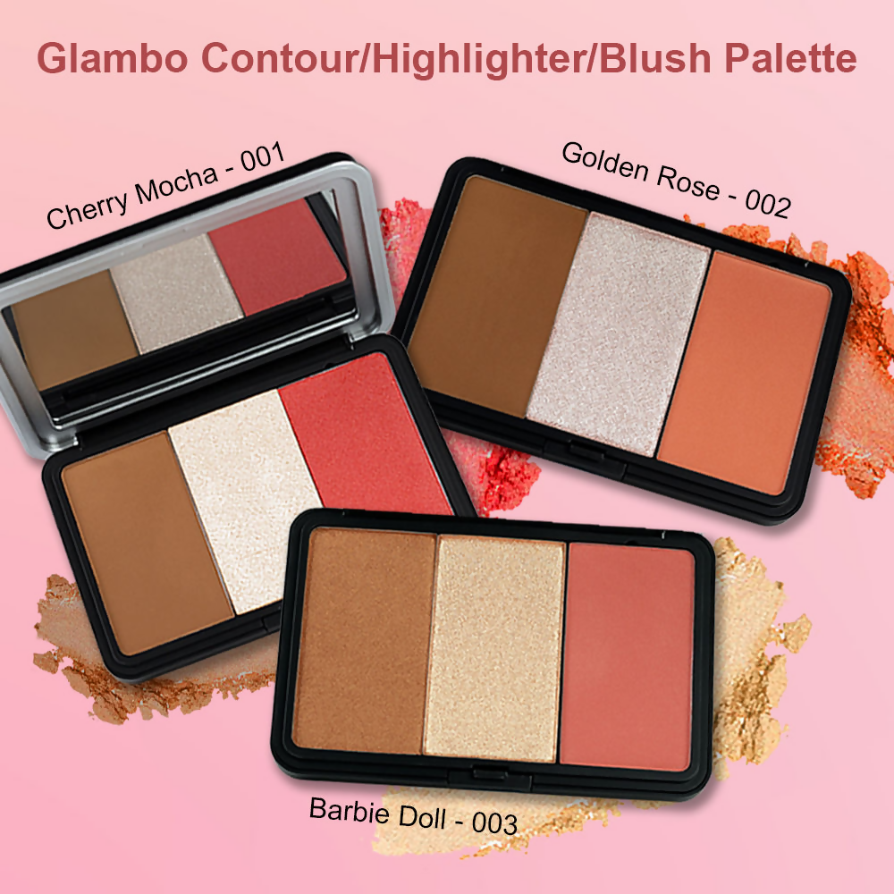 Daily Life Forever52 Glambo - Contour Highlighter Blush Palette - Barbie Doll