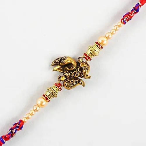 Ganesha Rakhi & Cadbury Silk In I Love My Brother Sleeve