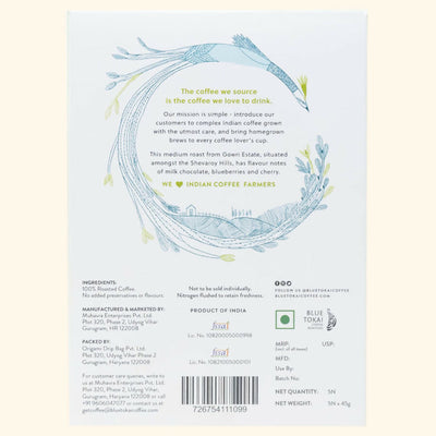Blue Tokai Cold Brew Bags - Gowri Estate