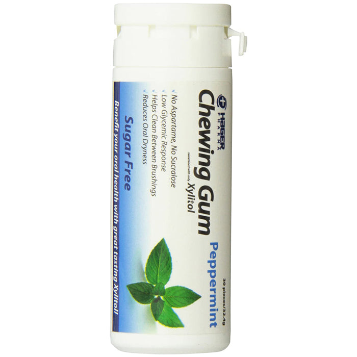 Dry Mouth Relief Chewing Gum with Peppermint Flavor, Sugar Free 30 Count