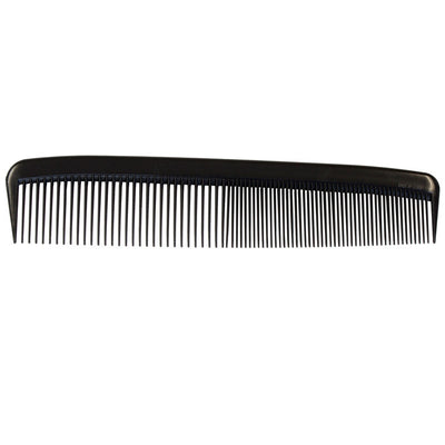 Hair Comb Disposable Black Color - 7 inch Length  -  Pack of 12