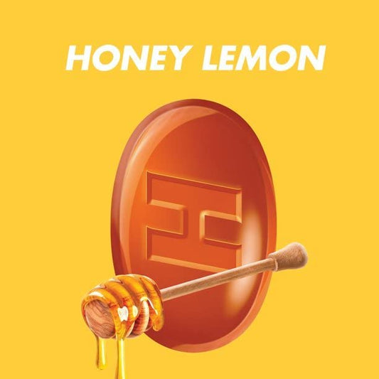 Halls Sugar Free Triple Action Soothing Cough Drops, Honey Lemon 25 Count