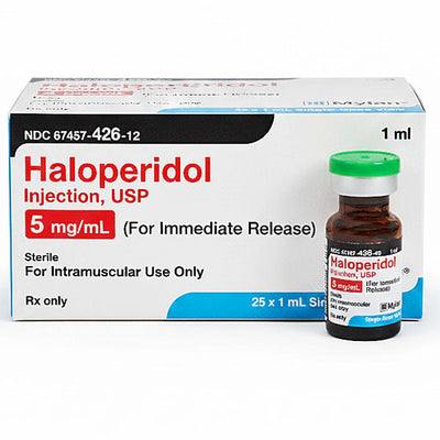 Haloperidol Injection 5 mg/mL Single Dose Vials for Intramuscular Use EACH (RX)