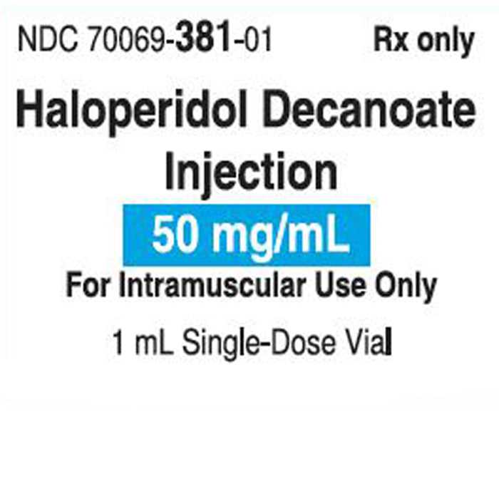 Haloperidol Decanoate Injection 50 mg Single Dose Vial- Somerset
