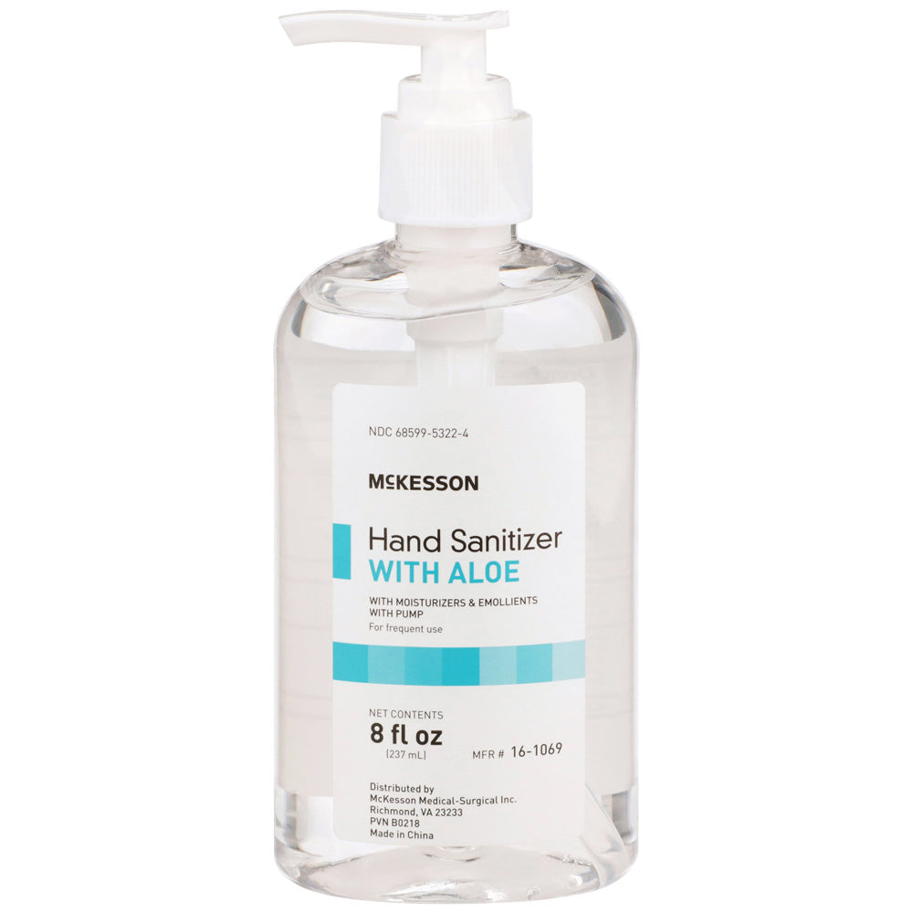 Hand Sanitizer Gel with Aloe, Pump Bottle 8 oz – Himkhand