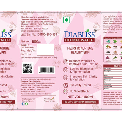 Diabliss Herbal Water For Skin Care