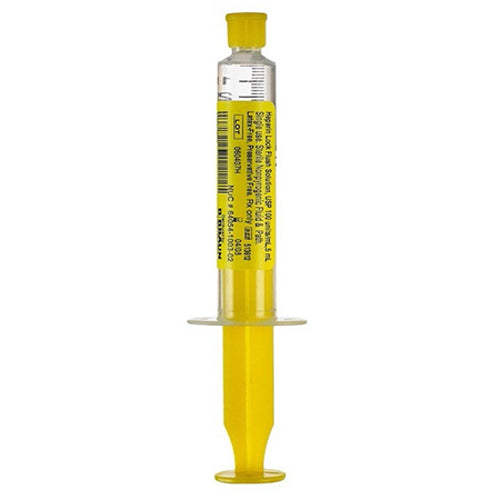 Heparin IV Flush Heparin Lock Prefilled Syringes 5 mL, 60/Box (Rx)