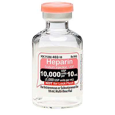 Heparin Sodium Injection 10000 Units/mL Multiple-Dose Vials 10 mL25/Pack