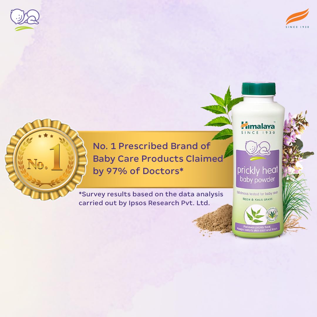 Himalaya Prickly Heat Baby Powder with Neem and Yashada Bhasma