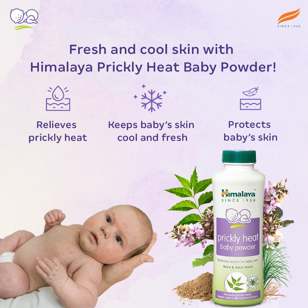 Himalaya Prickly Heat Baby Powder with Neem and Yashada Bhasma
