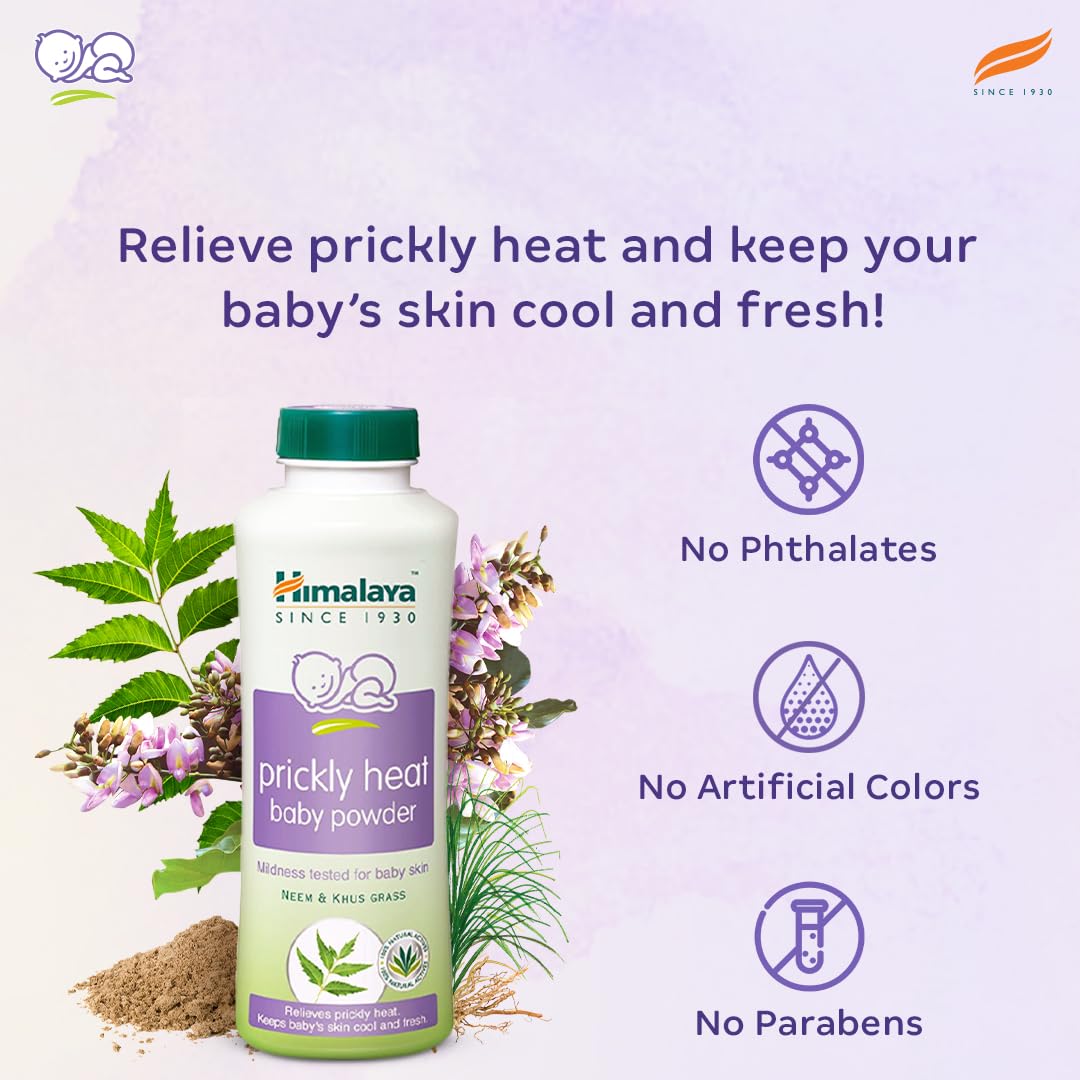 Himalaya Prickly Heat Baby Powder with Neem and Yashada Bhasma