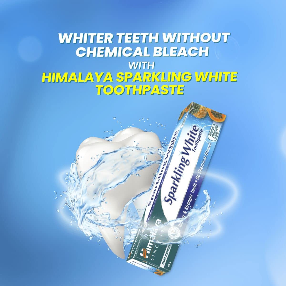 Himalaya Sparkling White Toothpaste, For Whiter & Stronger Teeth