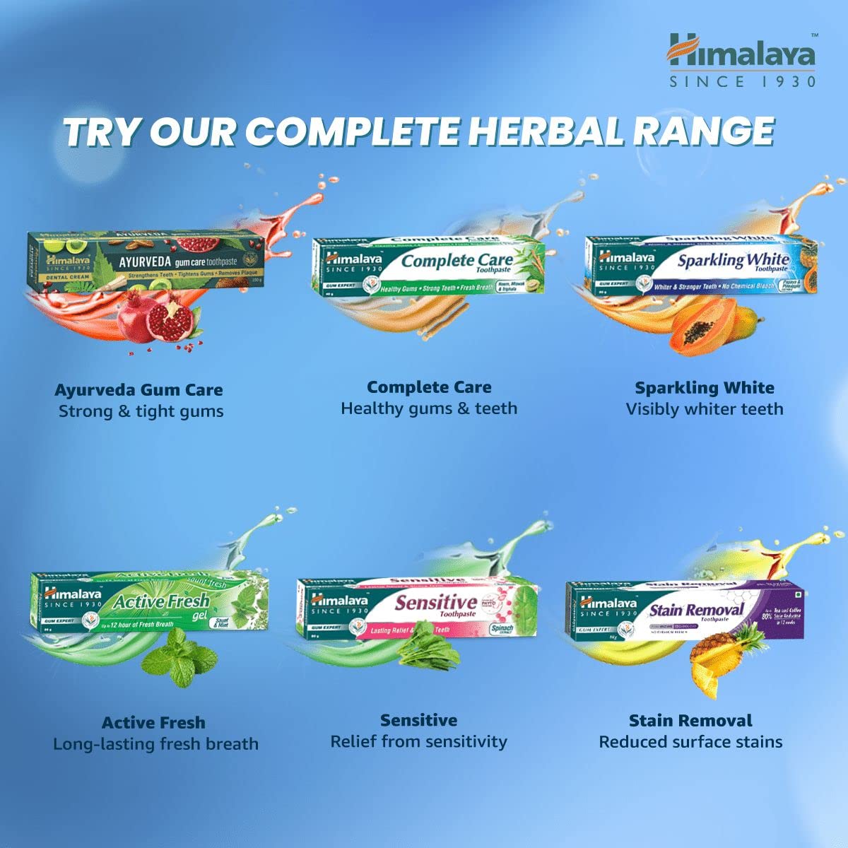 Himalaya Sparkling White Toothpaste, For Whiter & Stronger Teeth