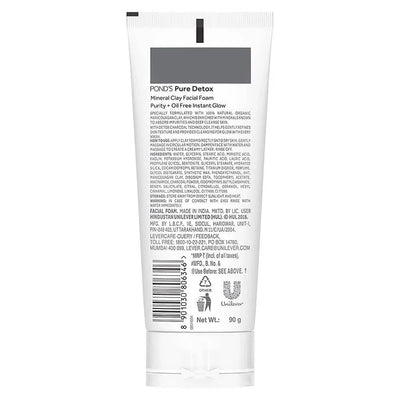 Pond's Pure Detox Mineral Clay Facial Foam - 90 gm